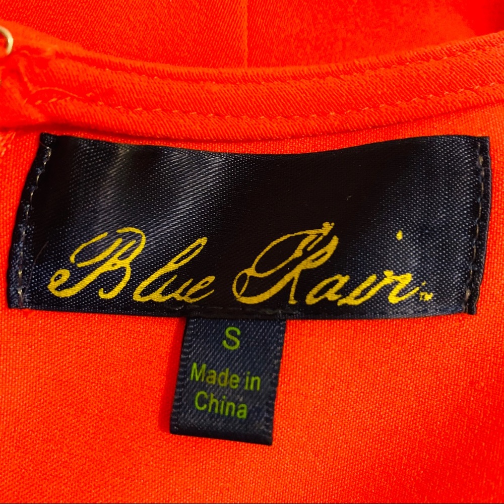 Orange and Black Belted Dress 👗 - Picture 5 of 7